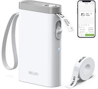lbgwp60-ImprimanteD'Étiquettes, Bluetooth P21, Étiqueteuse Autocollante Portable, Sans Fil, Mini Imprimante D'Étiquettes Avec Ios Android, Pour La Maison, Le Bureau, Blanc