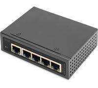lbgwp60-Industriel 5-Port Gigabit Poe Extender - 1 Rj45 Entrée Port 802.3Bt - 4 Rj45 Sortie Poe 802.3Af/At - Cascadable - 10/100/1000 Mbit/S - Noir