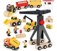 lbgwp60-Jeux De Construction Engins De Chantier Jouet Avec Grue À Tour Jouets Creuseur Jouets Camion-Benne Rouleau Routier Jeux Educatif Cadeau Enfant À Partir De 3 Ans