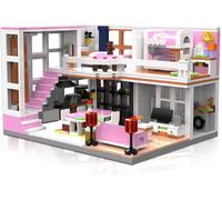 lbgwp60-Jouet De Construction, Kit De Mini-Blocs Friends House, Bloc De Chalet Modulaire Nice Rooms, Jouet Éducatif Cadeau Pour Adolescents Enfants De 8 Ans Et Plus, 1220 Pièces