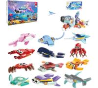 lbgwp60-Jouets Cadeaux De Fête Enfants, 12 En 1 Mini Bloc De Construction Les Créatures, Cadeaux Pour Filles De 6 7 8 9 10 Ans