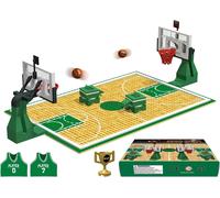 Lbgwp60-Jouets De Blocs - Terrain De Basketball Plaque De Base Et 2 Panier De Basketball Blocs Pour Matchs De Basketball - Compatible Avec Les Grandes Marques (Jouets De Basketball/Vert)