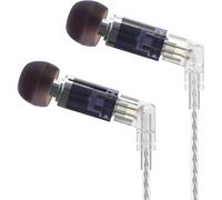 lbgwp60-Kbear Neon Hifi Écouteurs, Intra-Auriculaires Stéréo Avec Pilotes Knowles 29689 Ba, Câble Détaché, 2 Broches, Suppression Du Bruit, Sommeil, Ordinateur, Téléphone Portable (Noir, Sans Micro)
