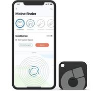 lbgwp60-Key Finder Recharge Pour Localisateur De Clés Noir I Rechargeable I Avec Application Bluetooth En Provenance D'Allemagne I Protection imale Des Données I Pour Ios & Android I Find Keys