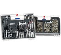 lbgwp60-Kit De 300 Embouts, Chevilles, Forets, Coffret Avec Embouts, Forets À Bois, Forets À Métal & Forets À Pierre - Différentes Chevilles Universelles De 5 À 10 Mm