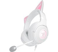 lbgwp60-Kraken Kitty V2 - Casque Filaire Rgb Avec Kitty Ears Pour Le Jeu Et Le Streaming (325 G, Triforce 40 Mm Drivers, Hyperclear Cardioid Mic, Surround Sound) Blanc