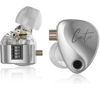 lbgwp60-Kz Castor Écouteurs Intra-Auriculaires Filaire Iem Avec 2 Pilotes Dd Ecouteurs Accordable Avec Micro Oreillette Courbe Harman Fr Casque Hifi Pour Musiciens, Chanteurs, Audiophiles