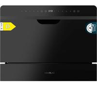 lbgwp60-LaveVaisselle Compact Semi-Intégrable 6 Couverts Bolero Aguazero 2500 S-Bi Black Glass. 1380W, Finition Verre Noir, Basse Consommation, 5 Programmes, Panneau Tactile, Départ Différé