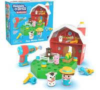 lbgwp60-Learning Resources Bolt Buddies Design & Drill, Jouet De La Ferme Avec Fermier, Cadeau Pour Garçons Et Filles À Partir De 3 Ans, Cadeaux Pour Enfants De 3, 4, 5+ Ans