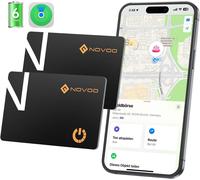 lbgwp60-Localisateur D'Objets Carte Lot De 2 Wallet Tracker 6 Ans Batterie Ultra-Fin Air Tag Traceur Pour App Local r (Ios) Traqueur Intelligent Bluetooth Carte Pour Portefeuille, Val , Sac