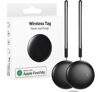 lbgwp60-Localisateur Gps 2 Pièces Smart Air Tracker Tag - Compatible Avec Apple Où Est (Ios 14.5 Uniquement), Localisateurs Bluetooth Trouver Des Clés, Pour Val /Chats/Sac/Enfants/Chiens, Batterie