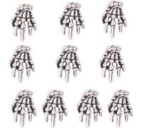 Lbgwp60-Lot De 10 Autocollants Pour Ongles En Strass Motif Squelette Pour Halloween Décoration Pour Fête D'halloween