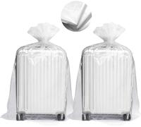 Lbgwp60-Lot De 10 Grands Sacs De Rangement Plats En Plastique Transparent Pour Bagages, Jouets, Cha S De Bureau, Vêtements (60 X 90 Cm, Épais)