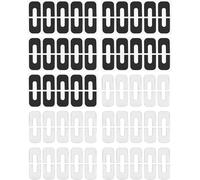 Lbgwp60-Lot De 100 Autocollants Anti-Déversement En Silicone Pour Ongles ¿ Patchs Anti-Déversement Pour, Protections De Peinture À Ongles Diy, Protège-Doigts Anti-Dégâts (50 Noirs Et 50 Blancs)