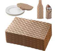 Lbgwp60-Lot De 120 Feuilles À Bulles En Papier Kraft, 30,5 X 18,5 Cm, Rembourrage Respectueux De L'environnement Pour L'expédition Et Le Déménagement, Durable, Sans Odeur, Alternative Durable Au Papi