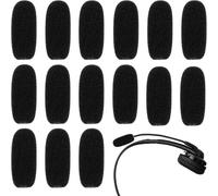 lbgwp60-Lot De 15 Protections Contre Le Vent De Rechange Pour Microphone Et Casque En Mousse, Microphone, Casque De Protection, Mini Microphones, Pare-Br , Cours, Réunion, Noir