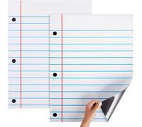 Lbgwp60-Lot De 2 Feuilles De Papier Magnétique Effaçable À Sec Pour Tableau Blanc De Classe, Grandes Feuilles De Papier Ligné Pour Tableau D'affichage (43,2 X 55,9 Cm)