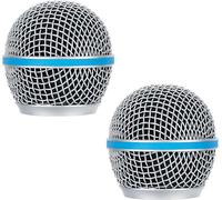 lbgwp60-Lot De 2 Grilles De Rechange En Maille Pour Microphone Compatible Avec Shure Beta58A