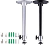 Lbgwp60-Lot De 2 Mini Supports De Projecteur De Plafond Réglables Avec Têtes Rotatives À 360 Degrés, 3 Tailles De Têtes De Montage Et Accessoires De Vis