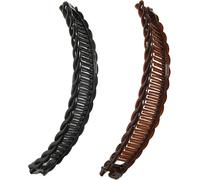 Lbgwp60-Lot De 2 Pinces À Cheveux Claire Pour Femme - Grandes Pinces À Cheveux Plates - Clip Épais Pour Kitsch - Barrette À Cheveux Bananes - Pinces À Cheveux - Pinces À Cheveux - Pinces À Cheveux -