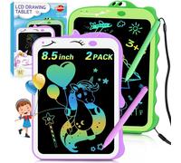 Lbgwp60-Lot De 2 Tableaux D'écriture Lcd De 21,6 Cm, Licorne + Bloc À Dessin Dinosaure, Tablette De Dessin Électronique, Cadeaux De Voyage Pour Enfants Âgés De 3, 4, 5, 6, 7, 8 Ans