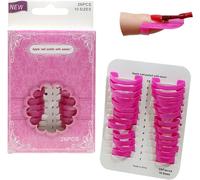 Lbgwp60-Lot De 26 Protecteurs De Vernis À Ongles Réutilisables, 10 Tailles, Protection C Shield Pour La Peau Et Les Cuticules Pour La Peinture Artistique Des Ongles