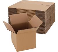 Lbgwp60-Lot De 30 Cartons Pliants Carré, 15 X 15 X 15 Cm, Boîtes Carton Pour Les Petites Marchand S, Petit Carton D'emballage Pour Emballage, Transport, Expédition