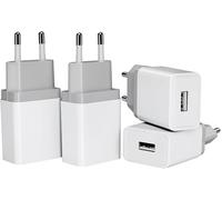 lbgwp60-Lot De 4 Chargeur Usb 12W 5V/2,4A Bloc Pr Usb Adaptateur Usb Chargeur Murale Usb Pr Secteur Usb Compatible Avec Iphone Samsung Huawei Xiaomi Oneplus Lg Chargeur Telephone Chargeur Universel