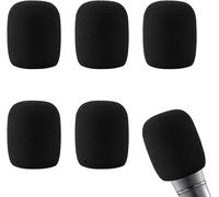 lbgwp60-Lot De 5 Déflecteurs De Vent Pour Microphone,Couvercle De Pare-Br En Mousse À Filtre Anti-Pop Pour Bloquer Les Plosifs,Remplacement De La Housse De Micro Du Pour Bruit Shure Sm58 Sm48 (Noir)