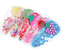 Lbgwp60-Lot De 5 Pinces À Cheveux À Paillettes Pour Barquettes Transparentes À Fruits Fra , Citron, Pastèque, Accessoires Pour Cheveux