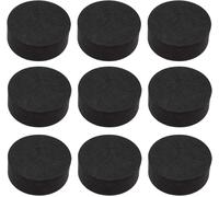 Lbgwp60-Lot De 50 Tapis Ronds Invisibles En Eva Pour Pots De Fleurs - 30 X 11 Mm - Noir - Multifonctionnel - Avec Adhésif Simple Face