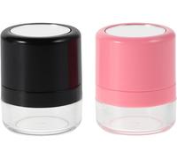 Lbgwp60-Lotde 2 Bouteilles De Shampooing Sec Vide En Poudre Réutilisable De Voyage - Boîte De Poudre Avec Éponge - Boîte De Poudre En Vrac Rechargeable Avec Miroir
