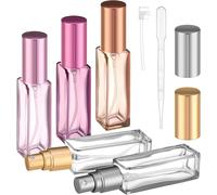 Lbgwp60-Lotde 5 Flacons De Parfum Vides De Voyage Rechargeables De 10 Ml En Verre À Eau De Cologne - Mini Atom Ur De Parfum Portable - Mini Flacons De Rechange Pour Parfums, Articles De Toilette