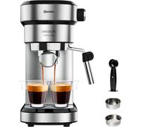 lbgwp60-Machine À Café Express Cafelizzia 790 Steel Pour Espressos Et Cappuccinos. 1350W, Bras Porte-Filtre Avec Double Sortie Et Deux Filtres, 20 Bars De Pression, Réservoir Amovible 1,2L, Acier
