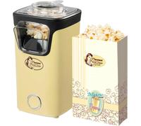 lbgwp60-Machine A Pop Corn, Popcorn Machine Avec Technologie D'Air Chaud, Inclut 10 Sacs À Popcorn & Une Tasse À Mesurer Intégrée, Collection Sweet Dreams, Couleur Jaune