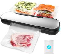 lbgwp60-MachineDe M Sous Vide Sealvac Easy Magnetik. 90 W, M Sous Vide En 10 Secondes, Pression De Vide De 0,6 Bars, Scellage 30 Cm, Matériau Abs, 8 Modes, Comprend 5 Sacs.