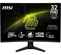 lbgwp60-Mag 32C6 Écran Gaming Incuvé 32'' Full Hd - Dalle Va 1500R 1920 X 1080, 180 Hz / 1Ms (Mprt), Adaptive Sync - Dp 1.2A, Hdmi 2.0B Cec