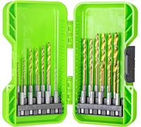lbgwp60-Mèches À Queue Hexagonale De Perceuse Hss 135° (Set De 22 Forets De Perceuse Étamés De 1,5 Mm À 8 Mm Pour Toutes Les Perceuses Et Visseuses Sans Fil)