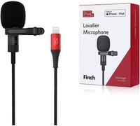 lbgwp60-Microphone Cravate Lightning Connecteur Certifié Mfi Compatible Avec Iphone 13/12/11/X/Xs/Xr/Se/8/7/6/5/ Ipad/Ipod Microphone Tie Clip On Pour Youtube/Interview/Podcast/Vidéo (3 M)