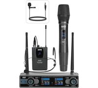 lbgwp60-Microphones Sans Fil Avec Sac De Corps, Casque Porté, Revers Et Microphones Portables Pour Performance, Hébergement Dj, Enseignement ¿ Ensemble De Micros Fiables Et De Grande Valeur Avec