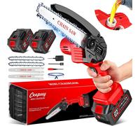 lbgwp60-Mini Tronçonneuse À Batterie 8000Mah 6 Pouces 880W, 120 Minutes D'Utilisation, Petite Tronconneuse Thermique Coupe Branche Electrique Scie Electrique Tronçonneuse Sans Fil Pour Jardin