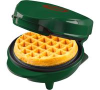 lbgwp60-MiniGaufrier En Édition De Noël, Appareil À Gaufres Avec Revêtement Antiadhésif, Gaufrier Idéal Pour Noël, Les Fêtes Ou Comme Cadeau, Taille De La Gaufre 10 Cm, Couleur Vert Mat