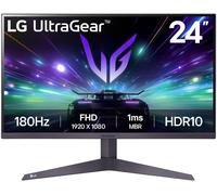 lbgwp60-Moniteur De Jeu Ultragear 24Gs50F-B 24"" Fhd (1920 X 1080) Avec 180 Hz, 1 Ms Mbr, Hdr10, Amd Freesync, Hdmi, Displayport, Design Pratiquement Sans Bordure À 3 Côtés, Noir