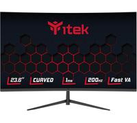 lbgwp60-Moniteur Ggc - 23,6"" Incurvé, 1920 X 1080 Fhd, Panneau Va, 200 Hz, Réponse 1 Ms, Connexions Hdmi Et Dp, Adapt Sync