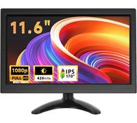lbgwp60-Moniteur Portable 11,6 Pouces 1920 * 1080P Hd Lcd, Mini Moniteur Pour Pc, Surveillance, Ordinateur, Raspberry Pi Avec Hdmi/Vga/Bnc/Av/Haut-Parleur Intégré/Vesa, 12-24V