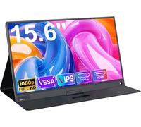 lbgwp60-Moniteur Portable 15,6"" 1080P Fhd Pour Ordinateur Portable - Écran Ips - Plug And Play - Deuxième Écran Pour Ordinateur Portable/Pc/Téléphones/Ps45/X-Bo Avec Port Hdmi/Usb C Et Coque