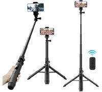 lbgwp60-Ms-01K Trépied 138 Cm Et Perche À Selfie Pour Smartphones Et Caméras D'Action