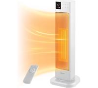 lbgwp60-Nth20-22Er(Wh) Radiateur Soufflant, Silencieux, À Économie D'Énergie, Avec Télécommande, Ptc, 2000 W, En Céramique, Avec Thermostat, 2 Niveaux De Chauffage, Minuterie 24 H, Mode Eco, Pour