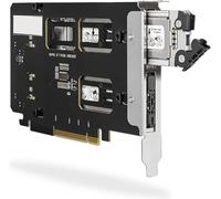 lbgwp60-Nvme Adaptateur Pcie, Carte Pci Express Avec Rack Mobile Pour 2 X Ssd M.2 Nvme Pcie 4.0 Dans Un Port Pci Express X8/X16 (Bifurcation Pcie Requ ) - Tougharmor Mb842Mp-B