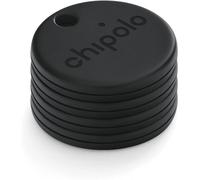 lbgwp60-One Spot - Pack De 4 - Fonctionne Avec Le Réseau Apple Find My - Localisateur D'Objets Avec Trou Pour Porte-Clés (Presque Noir)
